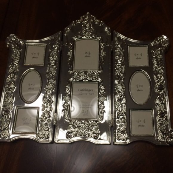 NIB Vintage Godinger Silverplated Collage Photo Frame - Picture 4 of 16